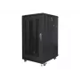 Laisvai stovinti spinta LANBERG FF01-6822-23B 22U, 19 colių bėgiai, 1159×600×800 mm, IP20, ratukai, rakinama spyna, juoda