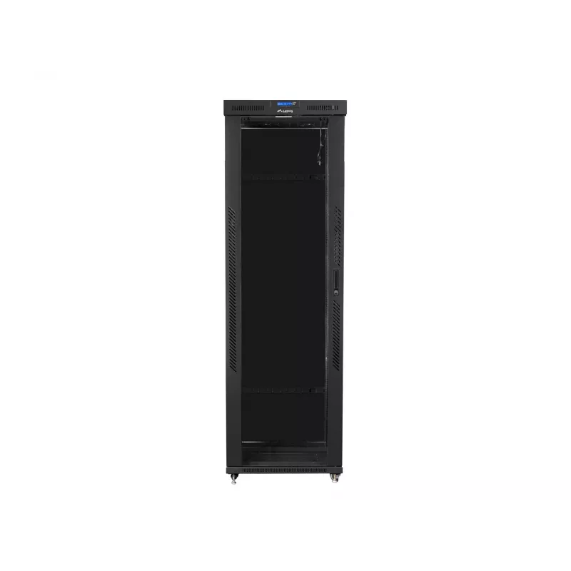 19 colių stovo spinta LANBERG FF01-8247-12BL, 47U, 800x1200 mm, stiklinės priekinės durelės
