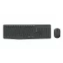 Patikimas belaidis Logitech MK235 klaviatūros ir pelės rinkinys, pilkas