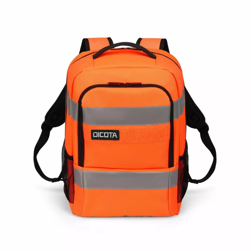 DICOTA P20471-18 kuprinė juoda pilka oranžinė perdirbtas PET