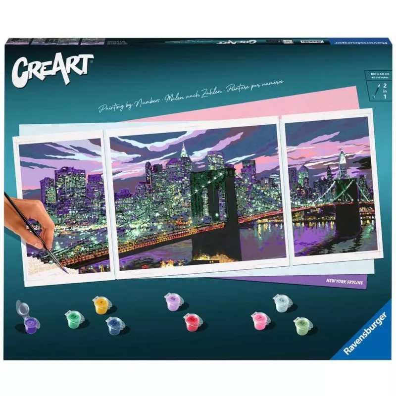 Tapyba pagal numerius - Creart nauja York Skyline