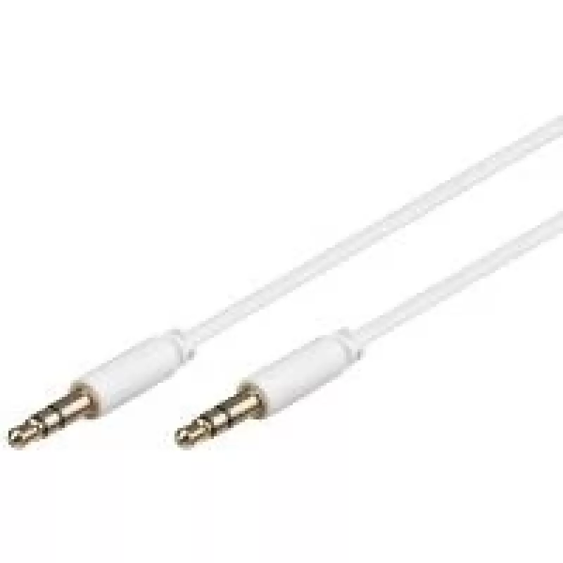“Wentronic Goobay” 3,5 mm lizdo jungiamasis laidas, baltas, 2 m – 3,5 mm lizdo kištukas (3 kontaktų, stereofoninis) > 3,5 mm lizdo kištukas (3 kontaktų, stereofoninis) (69113)