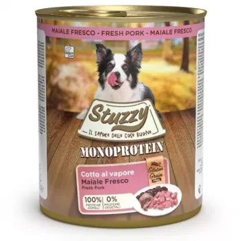 STUZZY Vieno baltymo kiauliena - šlapias šunų ėdalas - 800 g