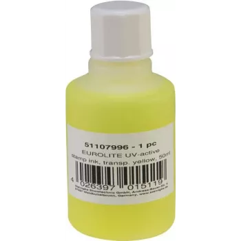 Antspaudų rašalas EUROLITE UV-aktyvus skaidrus geltonas 50 ml (51107996)
