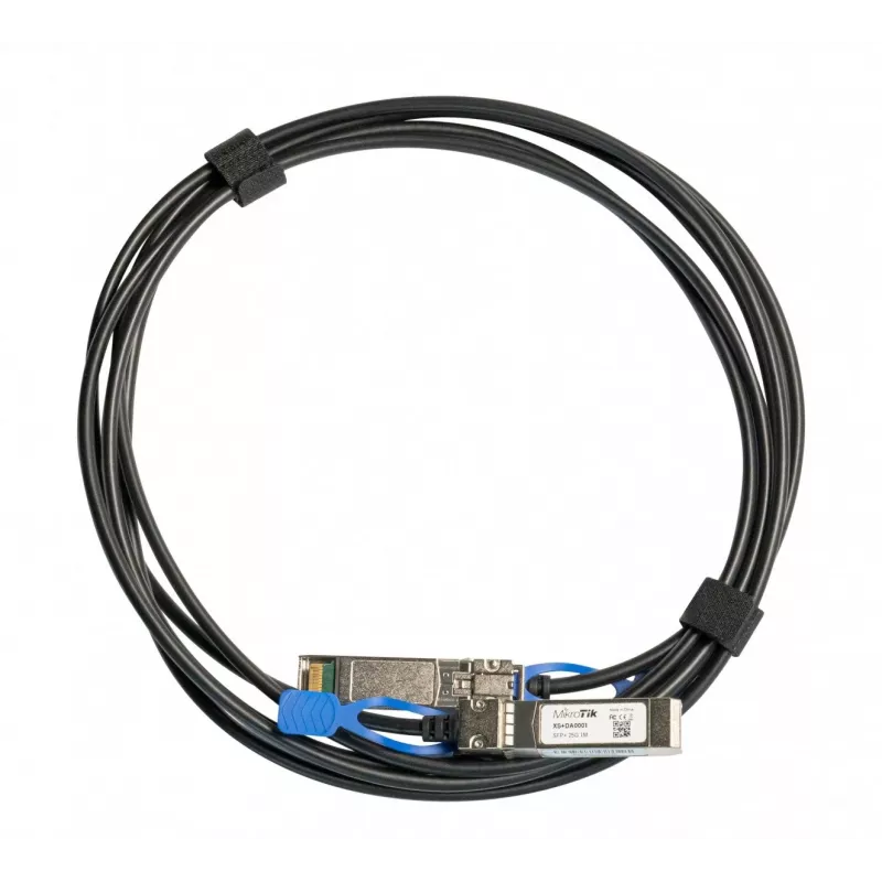 Tinklo kabelis MikroTik XS+DA0001 SFP/SFP+/SFP28 InfiniBand 1 m juodas
