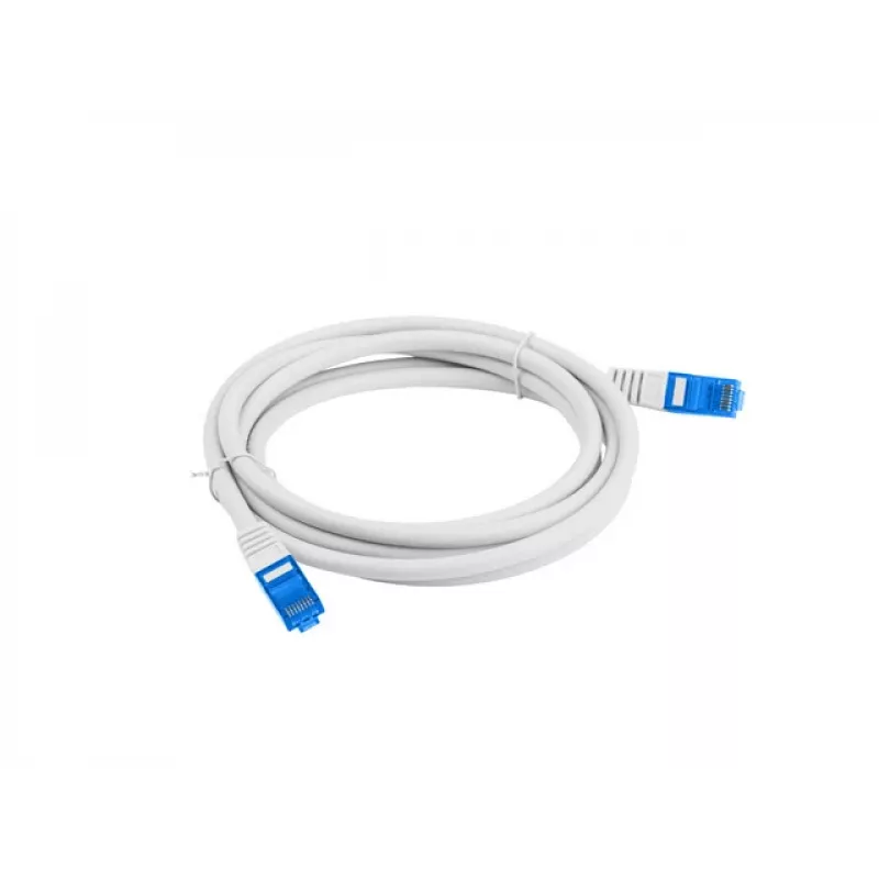 LANBERG tinklo kabelis RJ-45 į RJ-45 S/FTP PCF6A-10CC-0050-S, 0,5 m, CCA laidininkas, 500 MHz, LSZH, pilkas