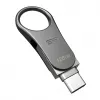 USB atmintinė Silicon Power C80 128 GB USB 3.2 Gen 1 (Type-A / Type-C) titano