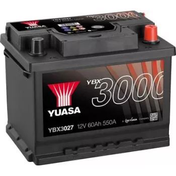 Baterija YUASA 12V 62Ah 550A YBX3000 SMF