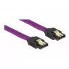 SATA laidas DeLOCK 83691 0,5 m SATA 7 kontaktų violetinis