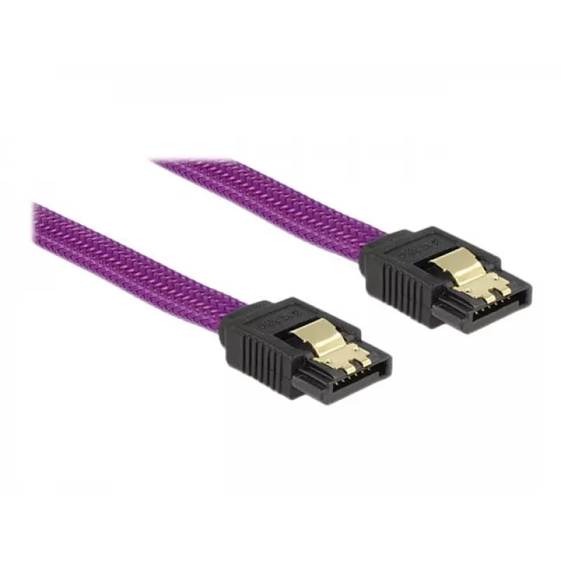 SATA laidas DeLOCK 83691 0,5 m SATA 7 kontaktų violetinis