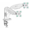 Sieninis laikiklis ONKRON G160-W 13–32 colių monitoriams, baltas, fiksuotas pakreipiamas, VESA 75x75–100x100