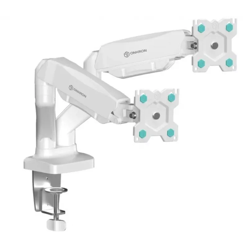 Sieninis laikiklis ONKRON G160-W 13–32 colių monitoriams, baltas, fiksuotas pakreipiamas, VESA 75x75–100x100