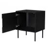 Cama INSERTO Naktinė spintelė, 2 vnt., 50x40x61.5 cm, juodas + LED