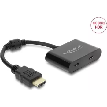Adapteris HDMI (kištukas) į USB Type‑C (lizdas) DELOCK 63000, DisplayPort Alt Mode, 4K 60 Hz
