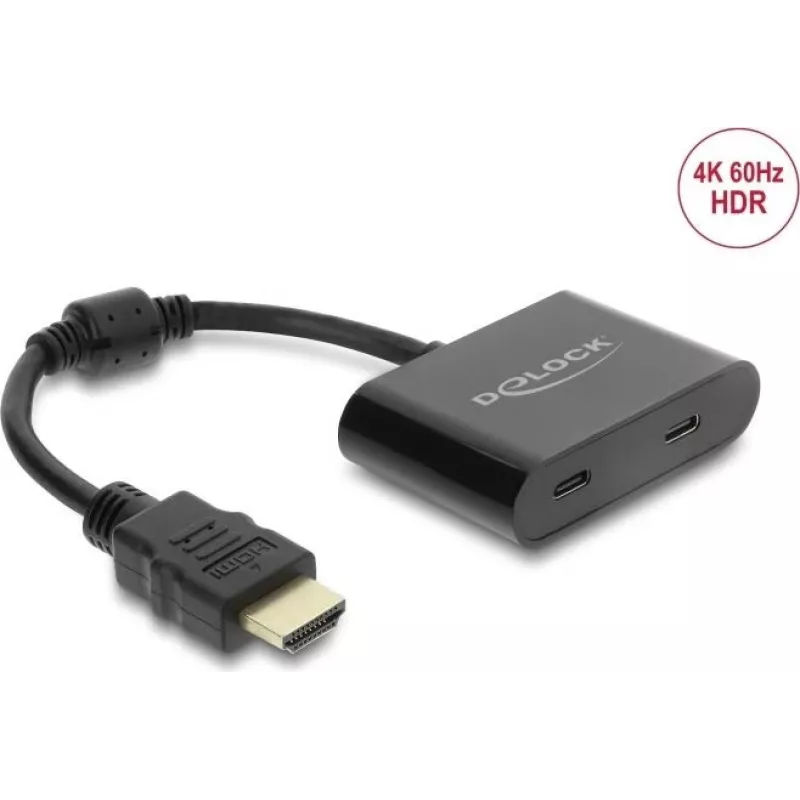 Adapteris HDMI (kištukas) į USB Type‑C (lizdas) DELOCK 63000, DisplayPort Alt Mode, 4K 60 Hz