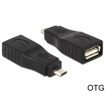 jungčių adapteris Micro USB2.0-B į USB2.0-A DeLOCK 65549