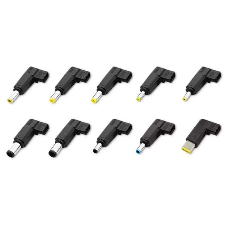 Universalus maitinimo adapteris QOLTEC 52414 65W su 10 keičiamų jungčių