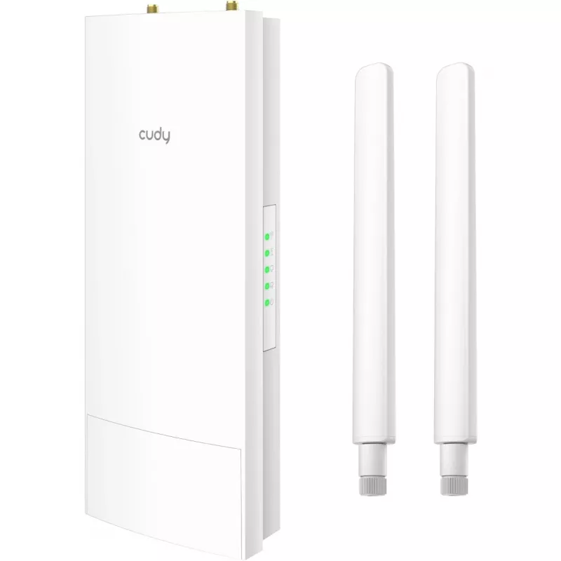 Prieigos taškas Cudy AP1300 Outdoor — dviejų juostų 2,4/5 GHz, 300/867 Mbps, IP65, PoE, 2 išorinės RP‑SMA antenos