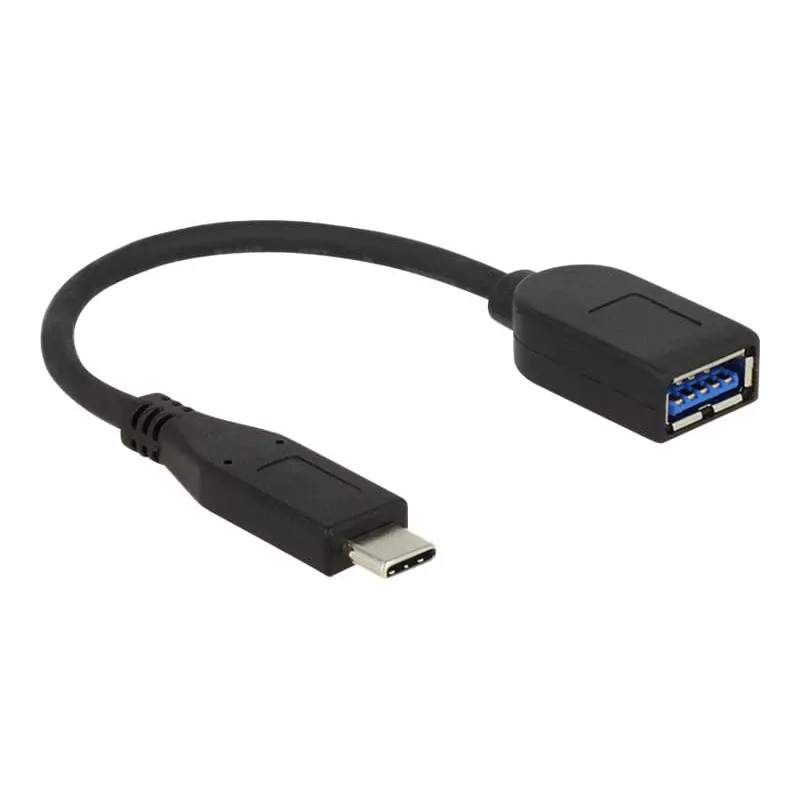 USB laidas DeLOCK USB 3.1 Gen 2 Type-C/Typ-A 0,1 m juodas