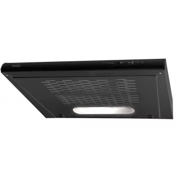 Įmontuojamas gartraukis AMICA OSC6212B, 600 mm, maks. našumas 163 m³/h, aliumininis riebalų filtras, LED, 3 greičiai