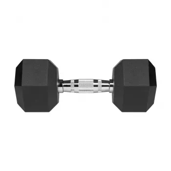 Gumuoti ketaus hanteliai HEX 2x10 kg REBEL ACTIVE