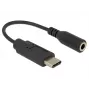 Delock garso adapteris – 24 kontaktų USB-C (vyriška) į 3,5 mm stereofoninį lizdą (moteriška)