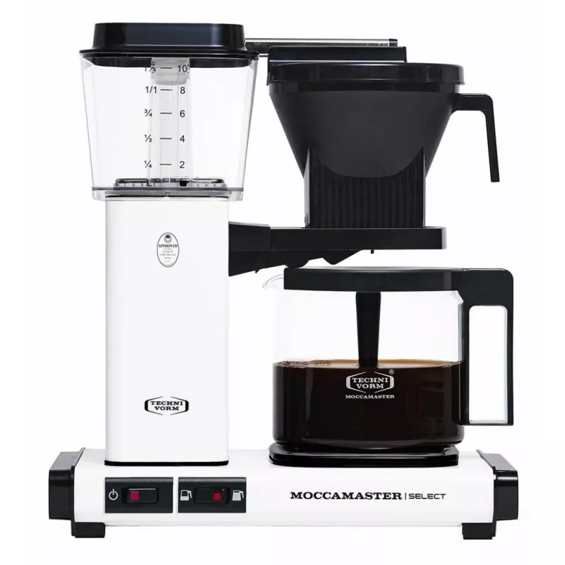 Moccamaster KBG Select kavos virimo aparatas, baltas matinis