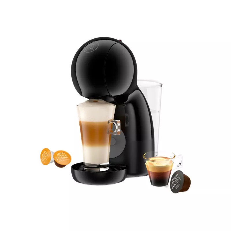 Kapsulinis kavos aparatas DeLonghi EDG110.AB Piccolo XS — 15 bar, 0,8 l vandens talpa, stalviršinis, juodas