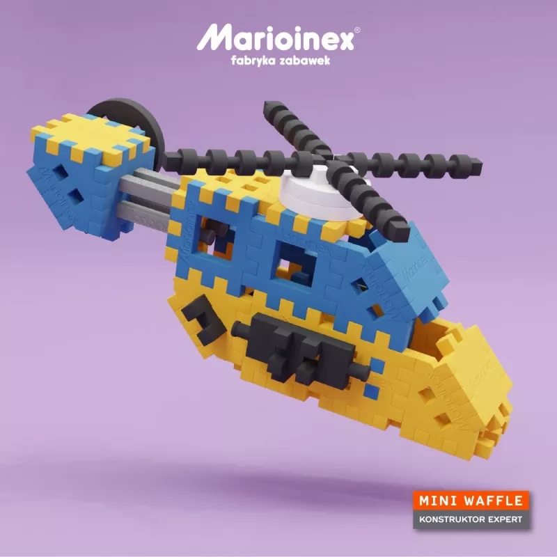 Žaislų konstravimo rinkinys Marioinex Mini Waffle Constructor — 141 vnt., įvairiaspalvis, nuo 5 metų
