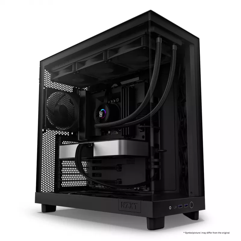 NZXT H6 Flow Midi-Tower - juoda