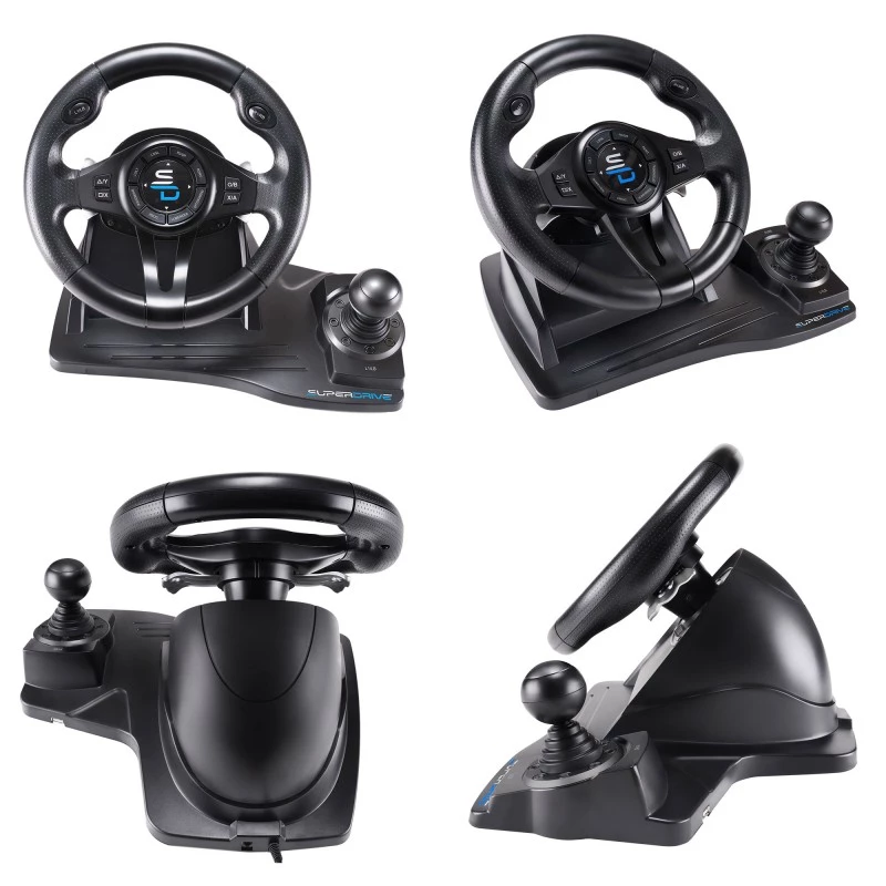 Subsonic SA5596-NG žaidimų valdiklis juodas USB vairas pedalai 270°