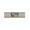 MALWA 140 TV spintelė, artisan ąžuolas/kašmyro
