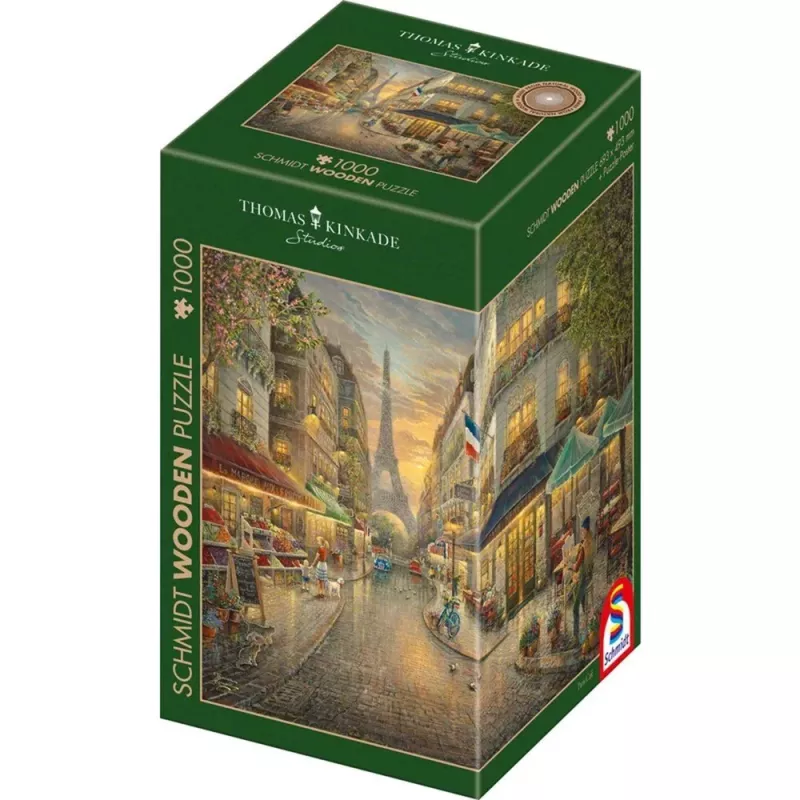 Medinė dėlionė Thomas Kinkade Studios: Malerisches Paris (1000 dalių)