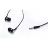Laidinės į ausis įdedamos ausinės VAKOSS LT-437EX, binauralinės, 3,5 mm, 1 m laidas, 32 Ω, 20–20000 Hz, uždaros, juodos