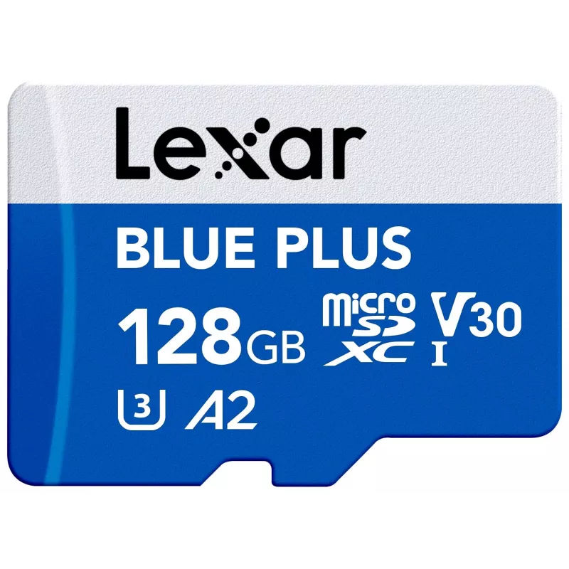 „Lexar BLUE PLUS“ 128 GB „MicroSDXC“ atminties kortelė, UHS‑I U3 V30, 170 MB/s