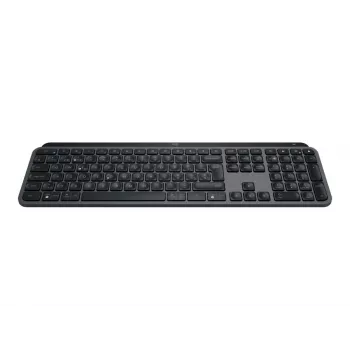 Belaidė pilno dydžio klaviatūra Logitech Master MX Keys S — Grafitinė, Bluetooth ir 2,4 GHz (Nano), USB-C įkraunama, apšviesta, QWERTY US International