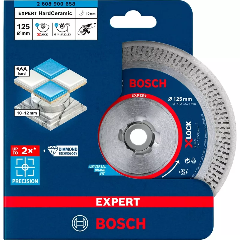 Bosch Expert HardCeramic X-LOCK diskinis pjūklas 12,5 cm 1 vnt.