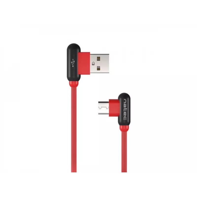 USB laidas NATEC NKA-1201 USB 2.0 1m USB A USB C Juoda Raudona
