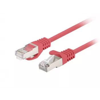 komutacinis kabelis LANBERG PCF6-20CC-0100-R RJ45 Cat.6 1M raudonas