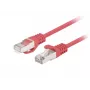 komutacinis kabelis LANBERG PCF6-20CC-0100-R RJ45 Cat.6 1M raudonas