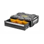 DeWalt DWST08510-1 įrankių dėžė — aliuminio ir plastiko konstrukcija, juoda/geltona