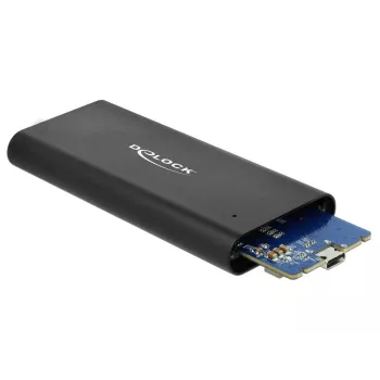 “Delock” – atmintinės korpusas – M.2 – M.2 NVMe kortelė – USB 3.1 (2 kartos) – juodas (42614)