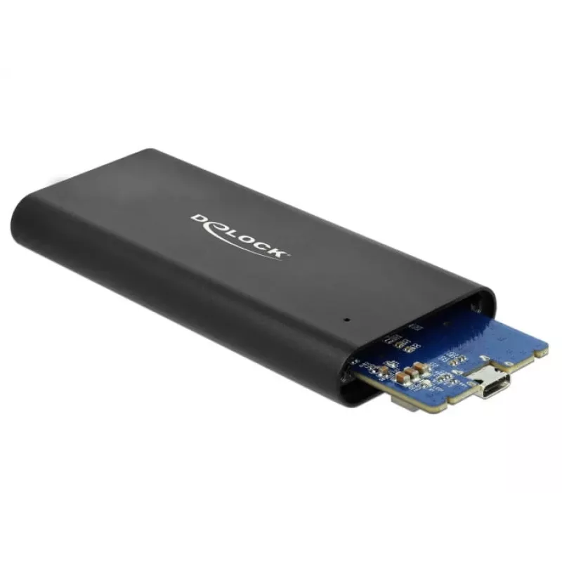 “Delock” – atmintinės korpusas – M.2 – M.2 NVMe kortelė – USB 3.1 (2 kartos) – juodas (42614)