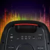Nešiojama kolonėlė MANTA ATTIS SPK0802 120 W, Bluetooth, laidinis įvestis, įkraunama, FM, LED lemputės