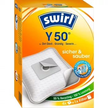 Swirl Y50 - dulkių siurblių maišeliai - balti - Dirt Devil - Progress - Samsung (1-7025-50)