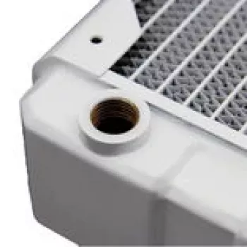 Radiatorius Juoda Ice Nemesis 360GTX Satin White 360mm CPU skysčio aušinimo radiatorius
