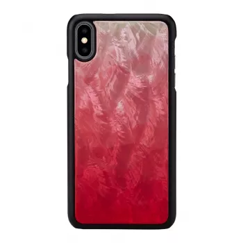 Išmaniojo telefono dėklas iKins, skirtas iPhone XS Max — rožinis ežeras su juodais akcentais