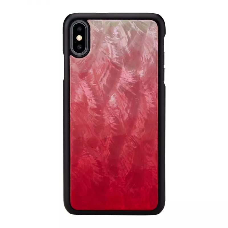 Išmaniojo telefono dėklas iKins, skirtas iPhone XS Max — rožinis ežeras su juodais akcentais