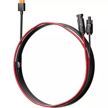 EcoFlow LMC4-XT60I-2.5M kabelis saulės kolektoriams, XT60i jungtis, 2,5 m, juoda/raudona