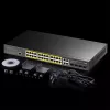 Valdomas komutatorius Cudy GS2028PS4 L2 Gigabit Ethernet 24 prievadai PoE 1U juodas